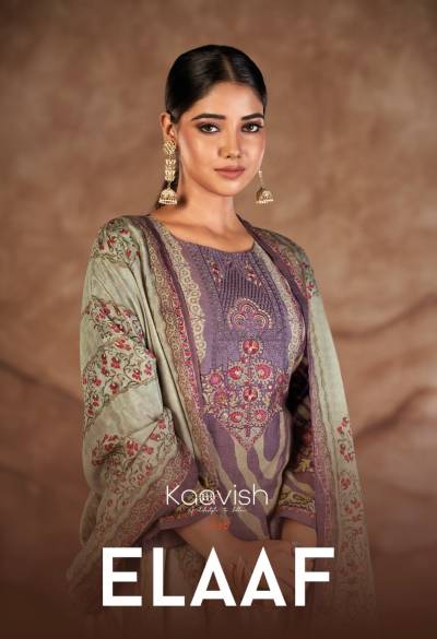 Elaaf By Kaavish Muslin Silk Festive Wear Salwar Kameez Collection